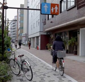 are you allowed to ride a bike on the sidewalk