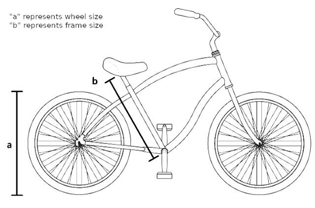 Beach cruiser bike size chart woman