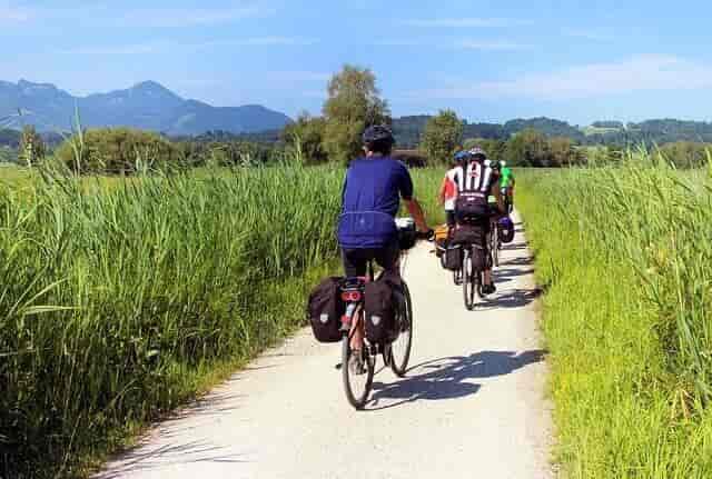 road bike with panniers