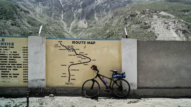 Plan & Navigate With Map bike touring